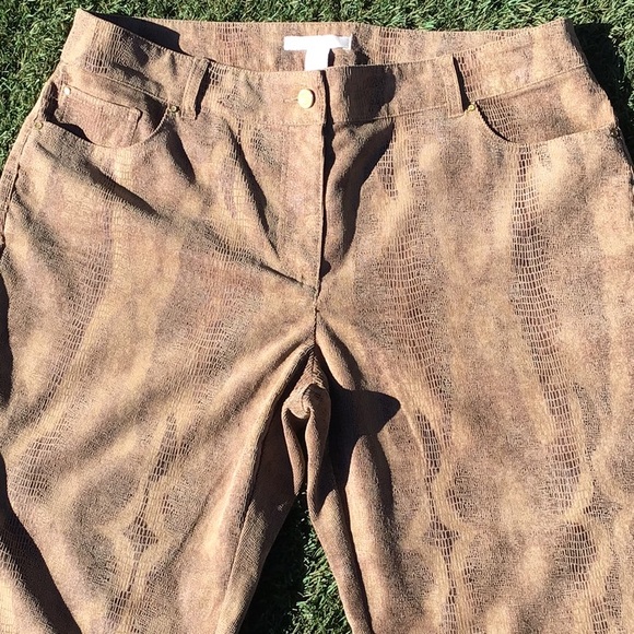 Chico’s Corduroy Snake Print Pants size 2.5 - Picture 2 of 6